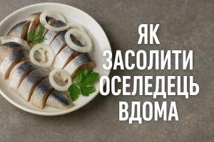 Як засолити оселедець вдома — обкладинка рецепту