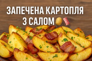 Запечена картопля з салом — домашній рецепт