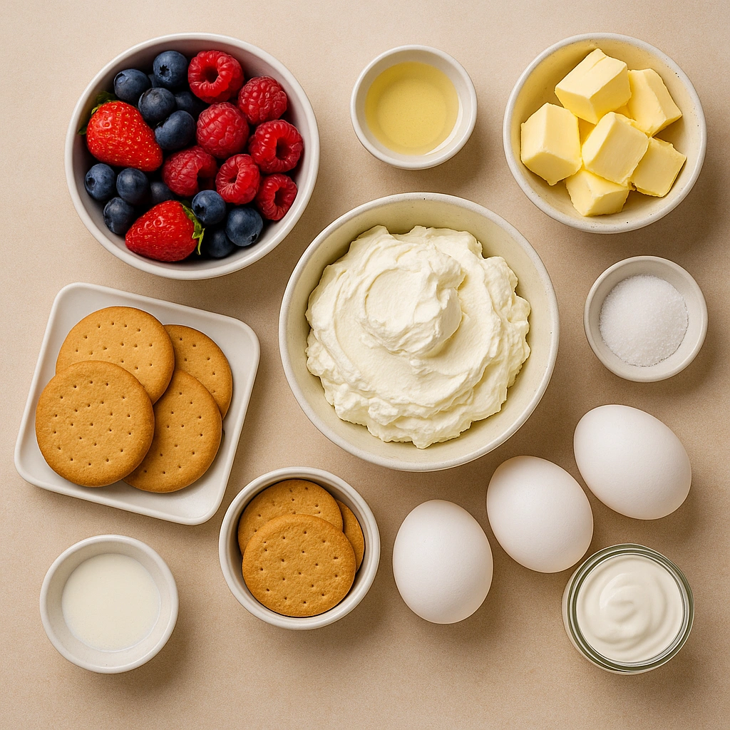 Інгредієнти для чізкейка