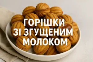 Горішки зі згущеним молоком — десерт із дитинства