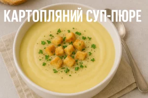 Обкладинка статті — Картопляний суп-пюре