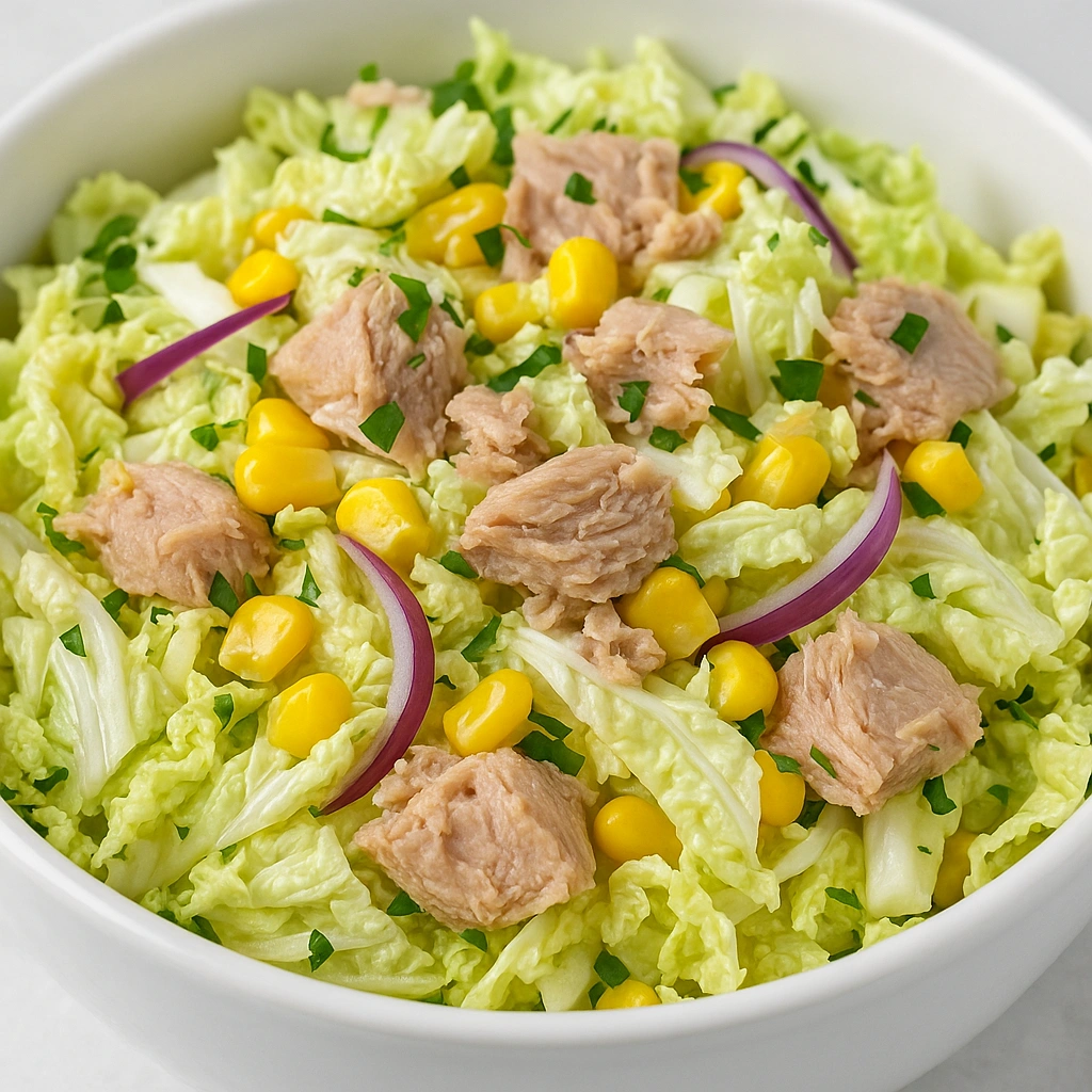Салат з пекінської капусти з тунцем