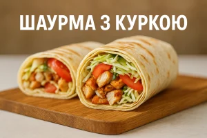 ШАУРМА З КУРКОЮ — домашній рецепт