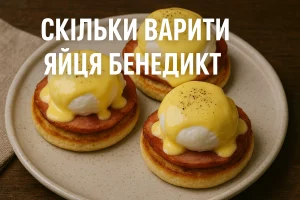 Скільки варити яйця Бенедикт