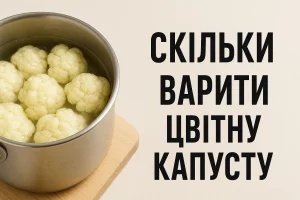 Обкладинка статті — Скільки варити цвітну капусту