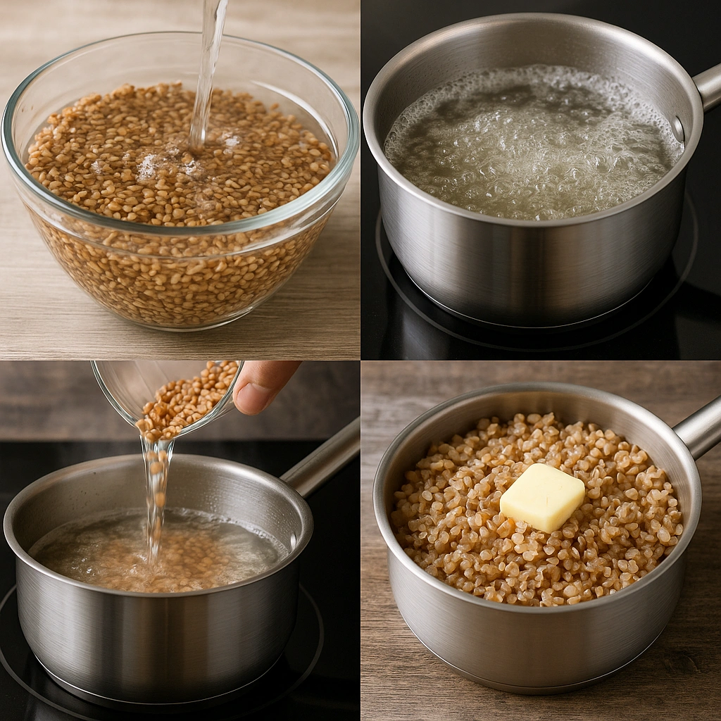 Етапи приготування гречки