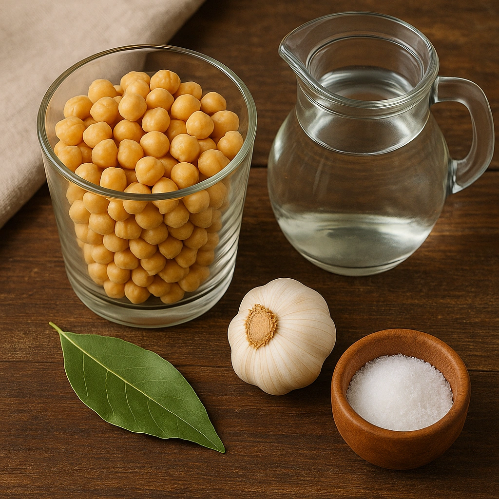 Інгредієнти для варіння нуту