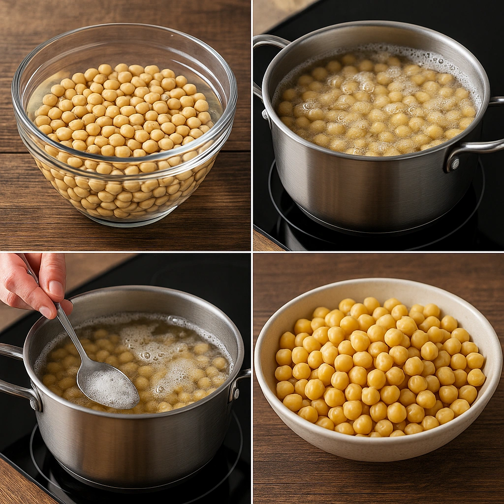 Етапи приготування нуту