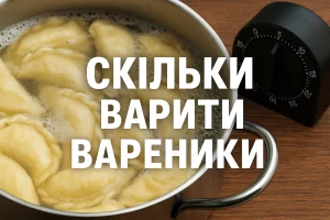 Обкладинка статті «Скільки варити вареники» — фото