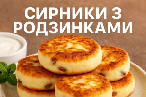 Обкладинка статті Сирники з родзинками