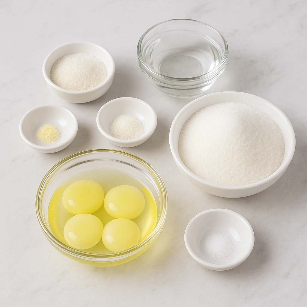 Інгредієнти для білково-заварного крему