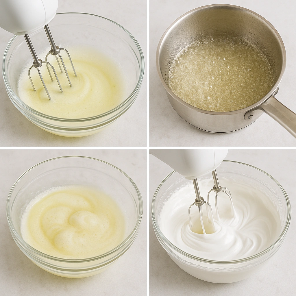 Покрокове приготування білково-заварного крему