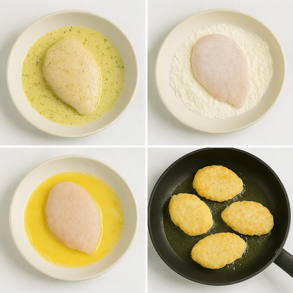 Покрокове приготування биточків з курячого філе