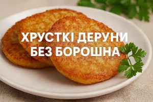 Деруни без борошна на обкладинці статті