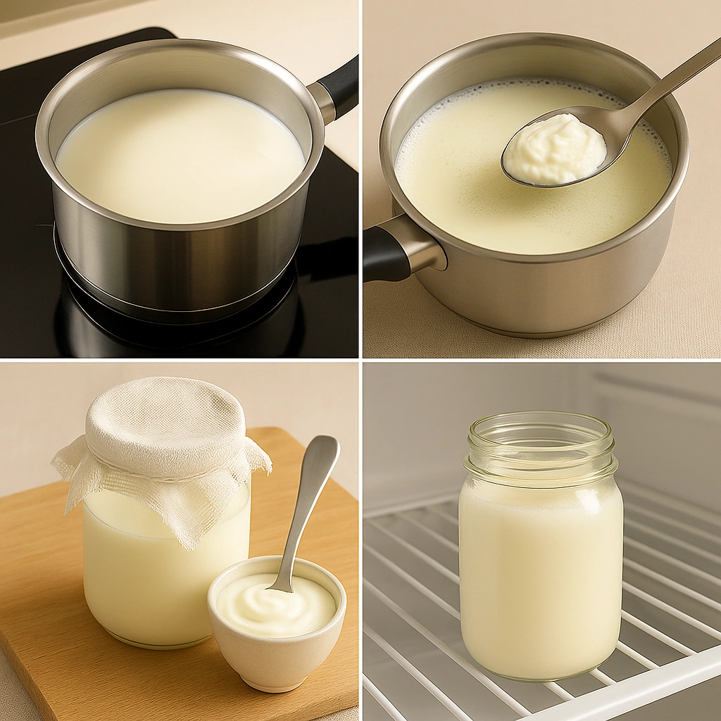 Як зробити домашню простоквашу покроково