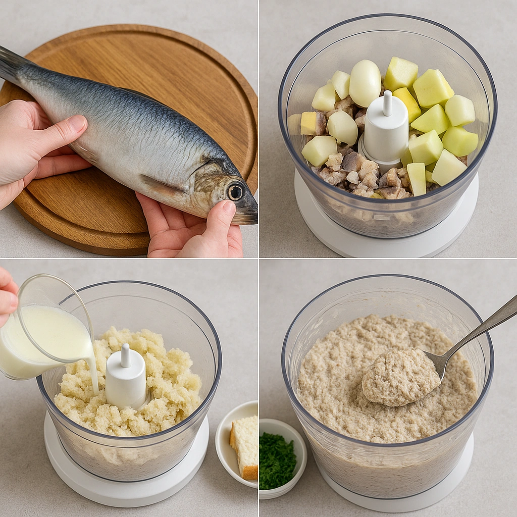 Покрокове приготування форшмаку із оселедця