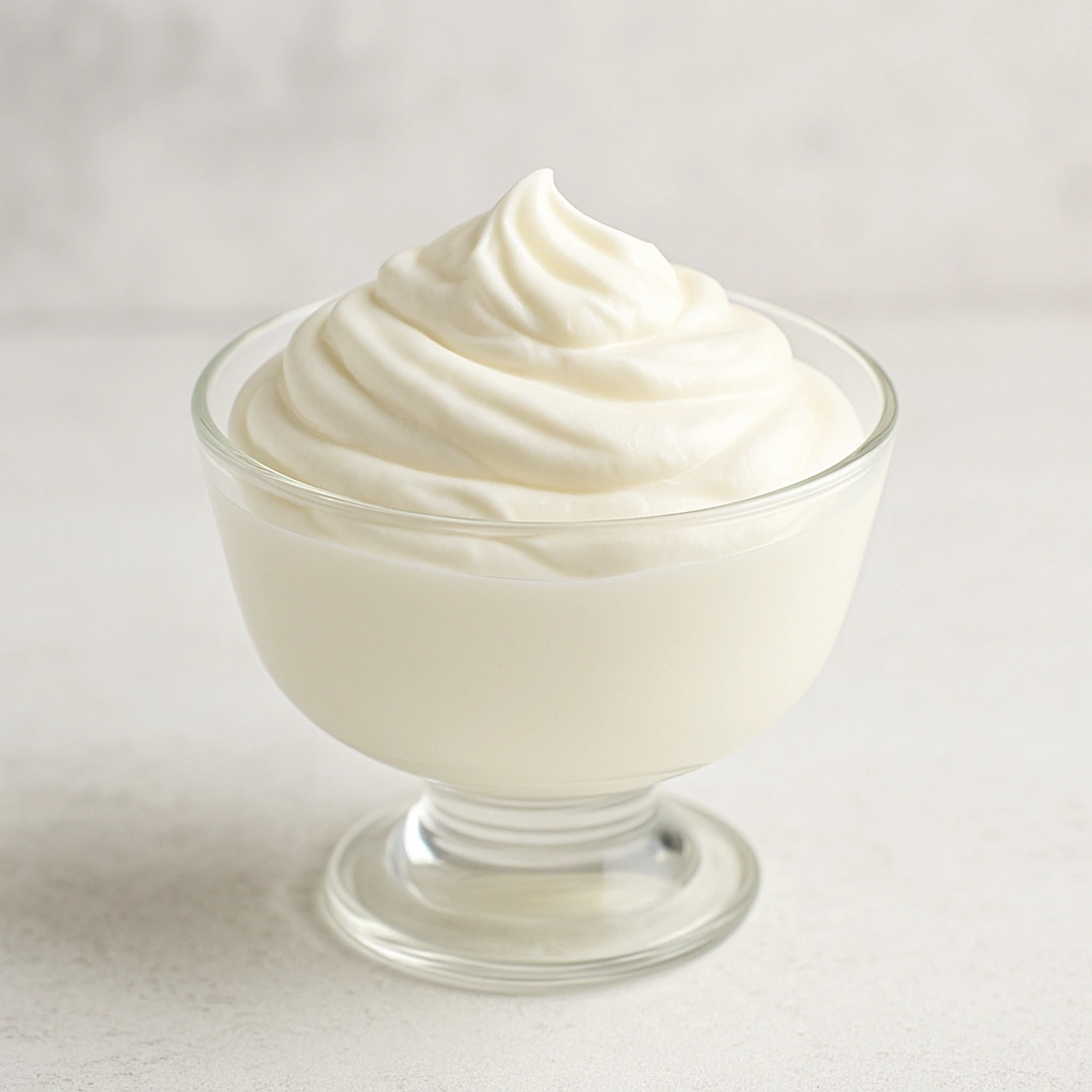 Ніжний йогуртовий крем у скляній креманці