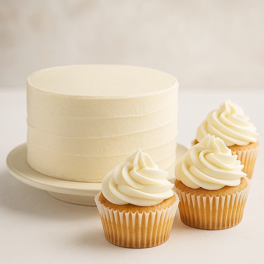 Торт із йогуртовим кремом на білому фоні