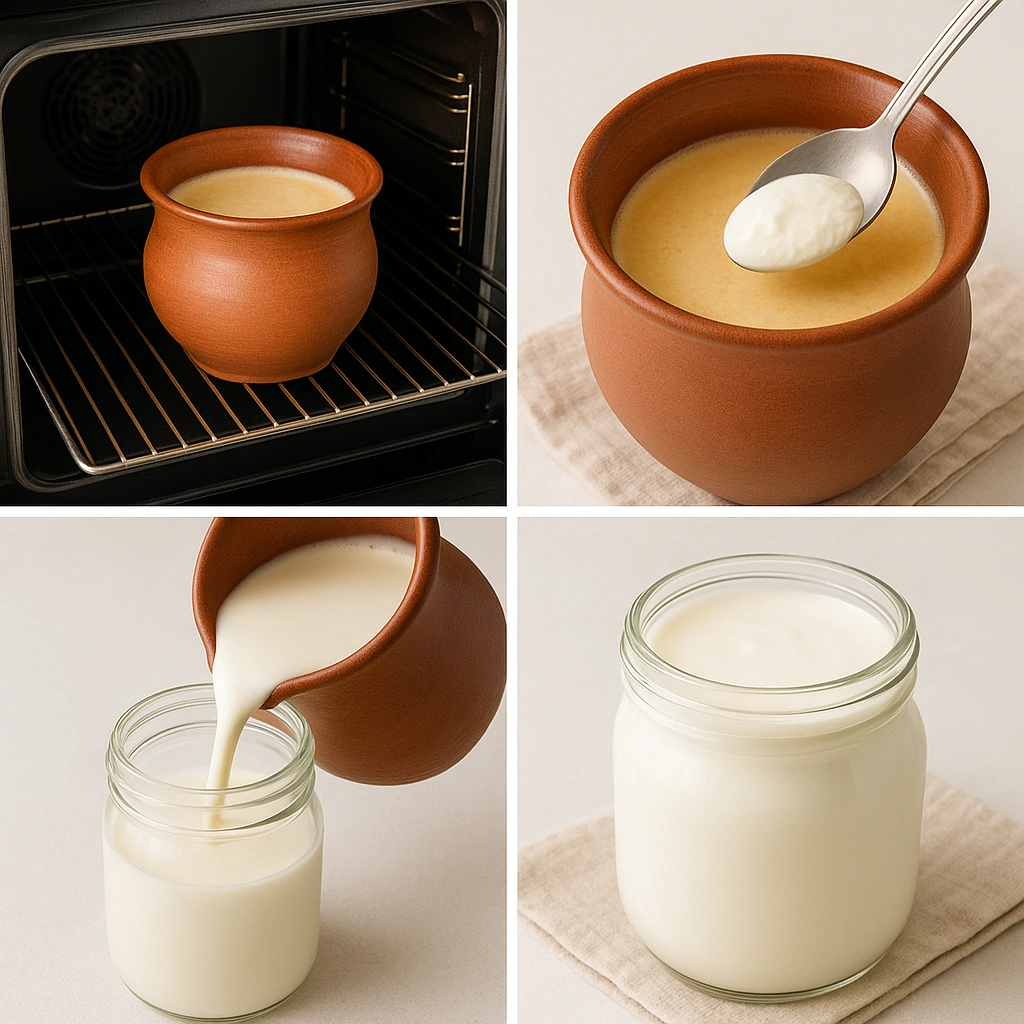 Процес приготування кефіру в домашніх умовах