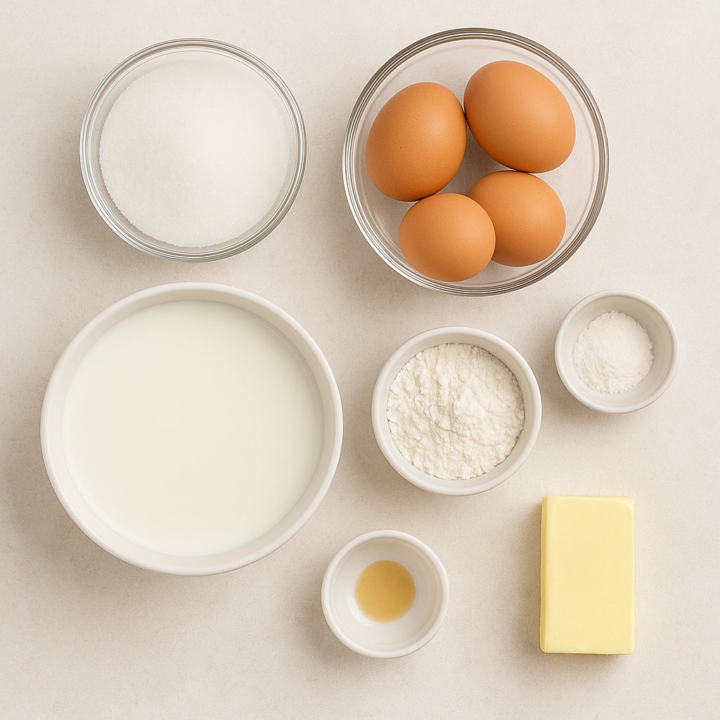 Інгредієнти для крему «Наполеон»