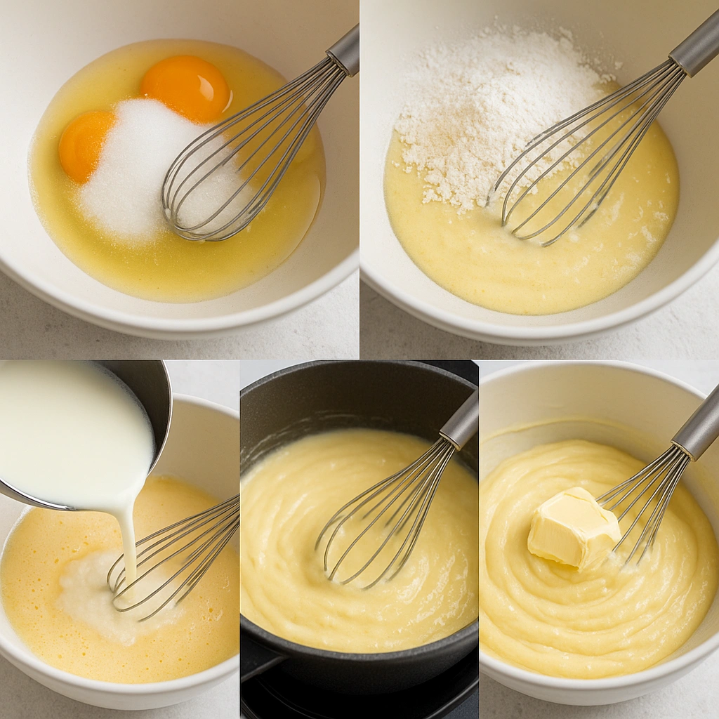 Приготування крему для «Наполеона» покроково