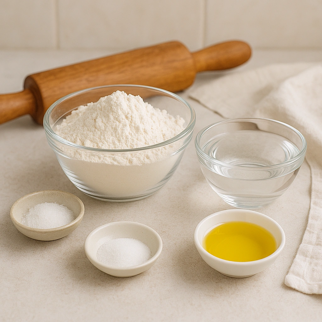 Інгредієнти для приготування лаваша на сковороді