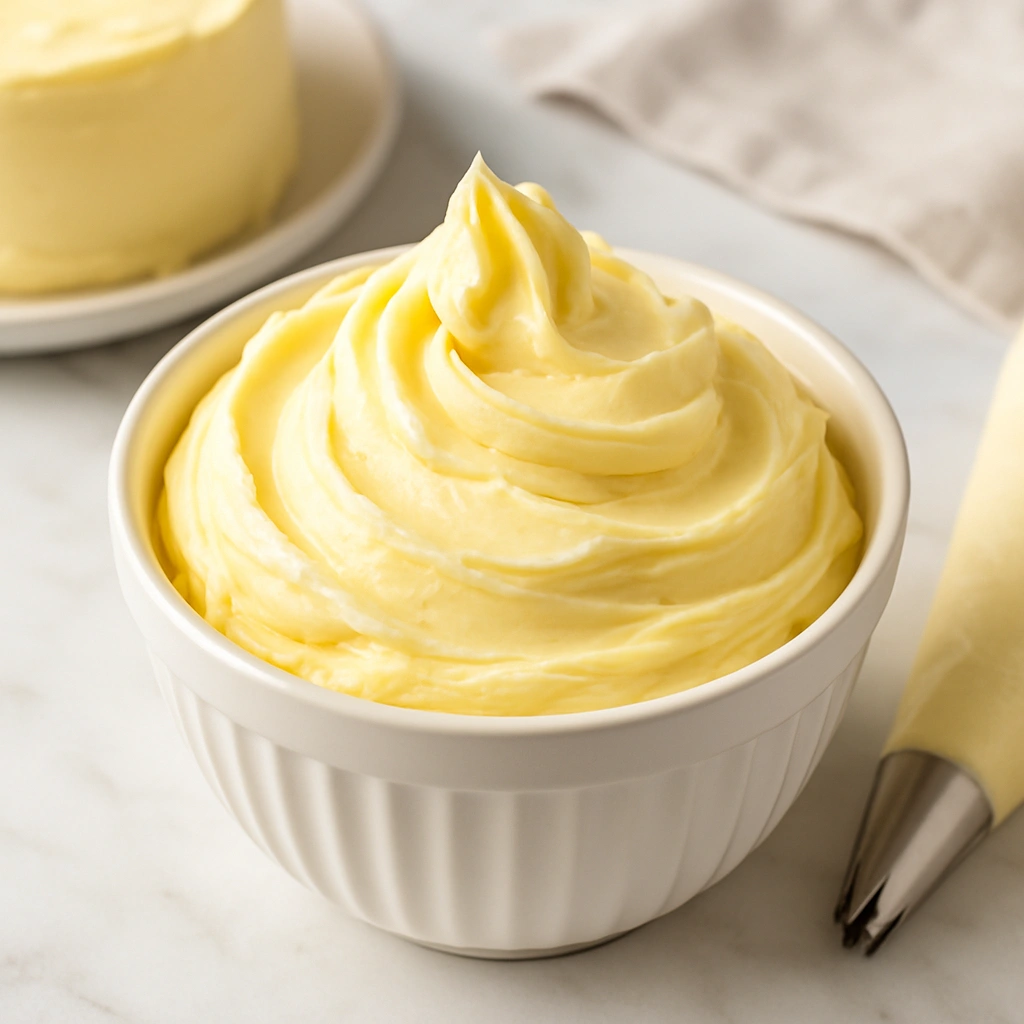 Масляний крем у білій мисці