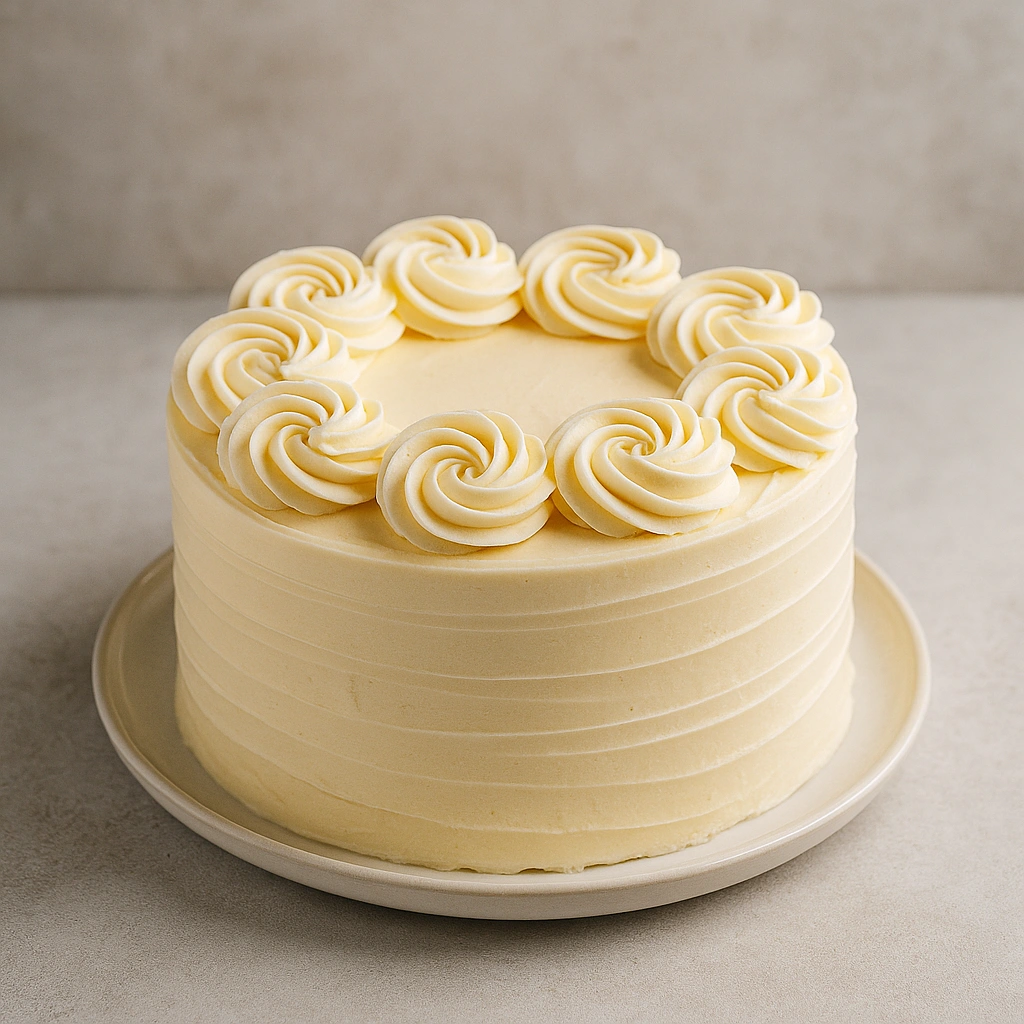 Торт, прикрашений масляним кремом