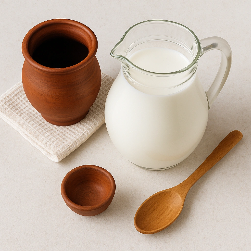 Інгредієнти для приготування пряженого молока