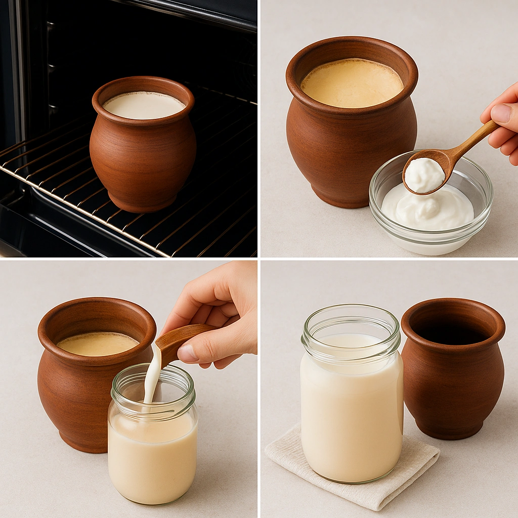 Процес приготування пряженого молока в домашніх умовах