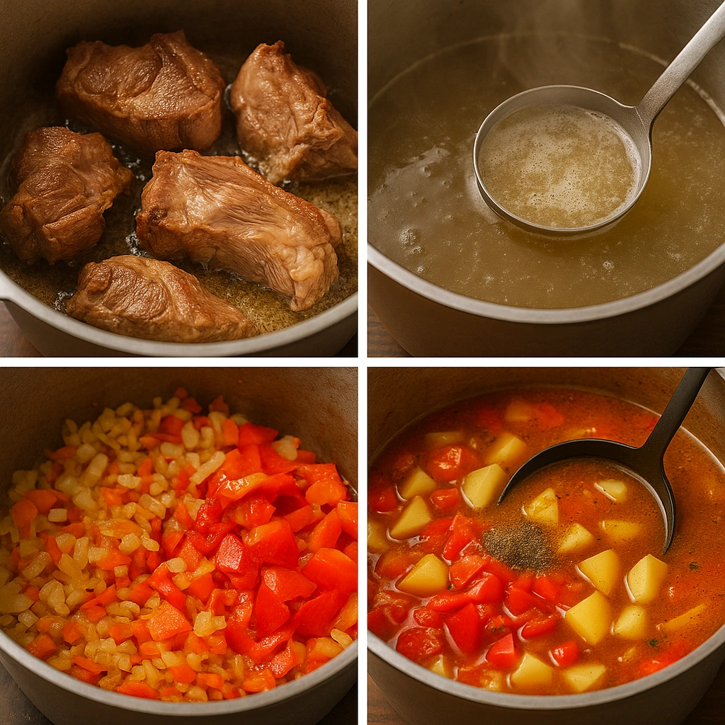 Процес приготування шурпи крок за кроком