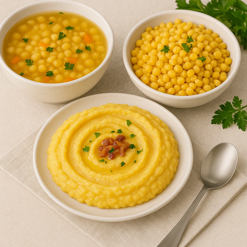 Три страви з гороху — суп, пюре й каша