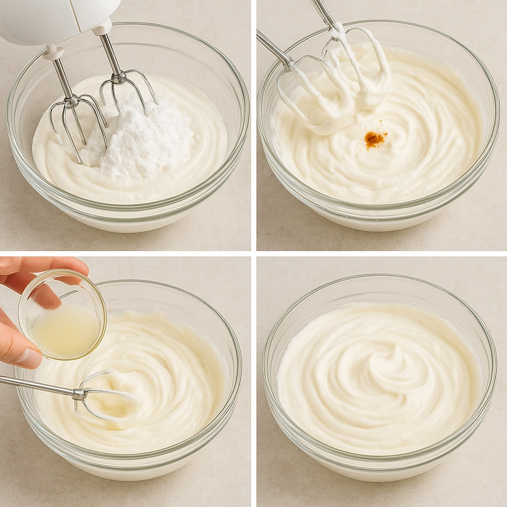 Покрокове приготування сметанкового крему