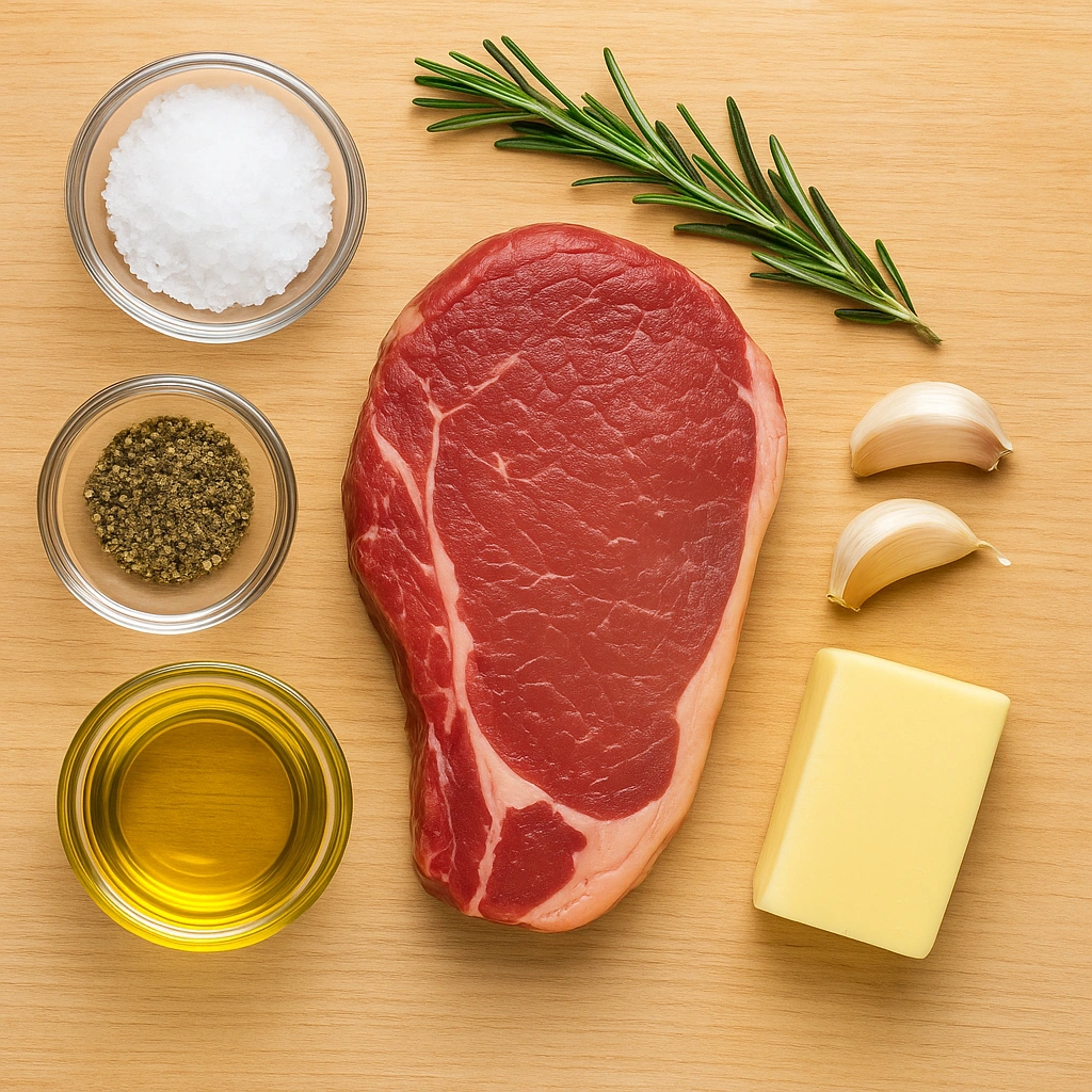 Інгредієнти для стейку у духовці