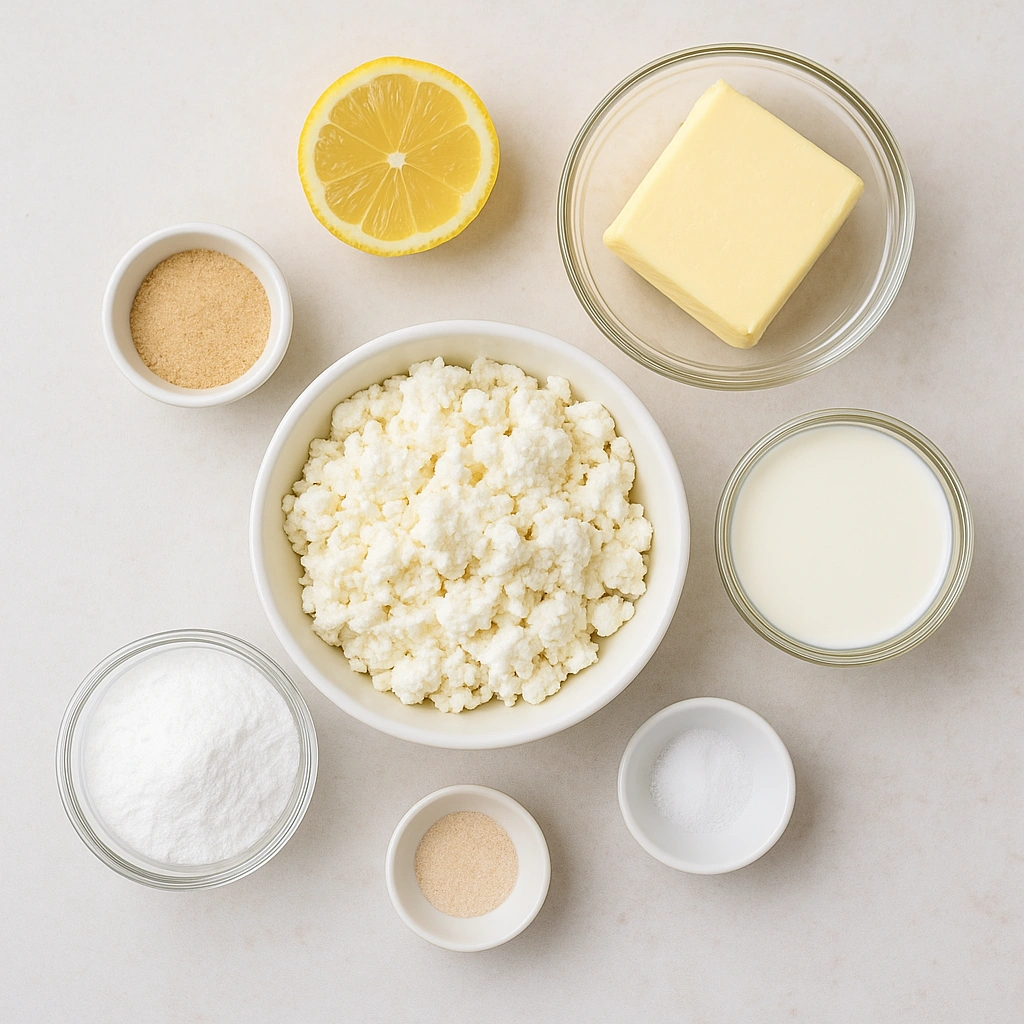 Інгредієнти для творожного крему