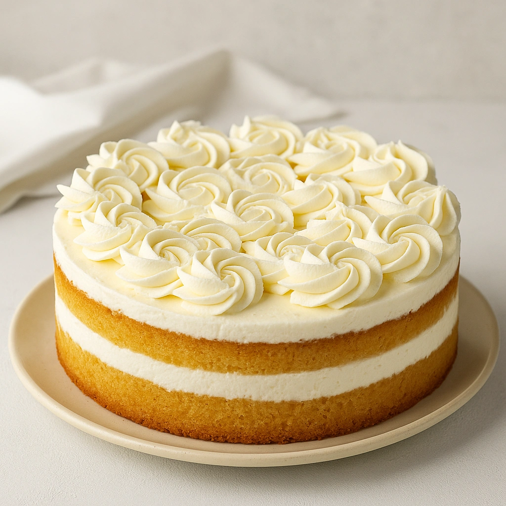 Торт із творожним кремом та капкейки