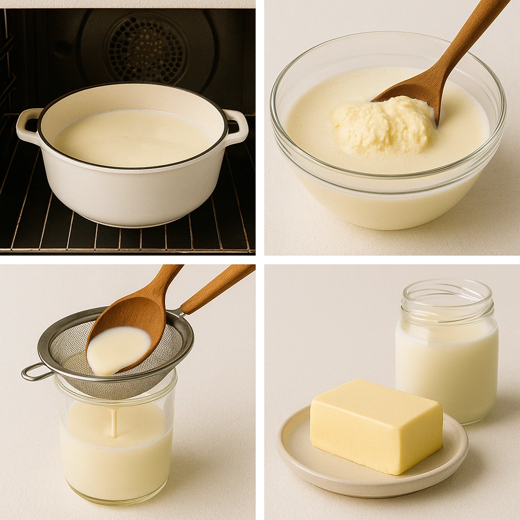 Процес приготування вершкового масла крок за кроком