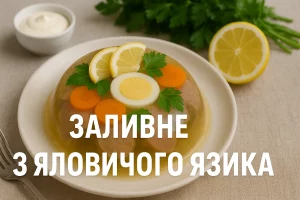 Обкладинка статті Заливне з яловичого язика