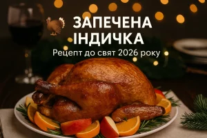 Запечена індичка — рецепт до свят 2026 року