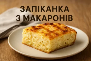 Обкладинка статті «Запіканка з макаронів»
