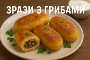 Зрази з грибами — обкладинка статті