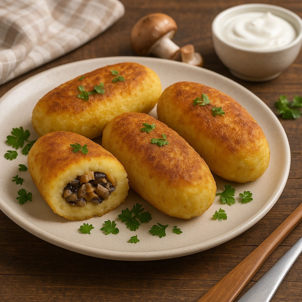 Подача готових зразів з грибами