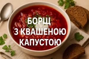 Борщ з квашеною капустою — український рецепт