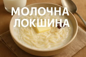 Молочна локшина — ніжна страва з дитинства